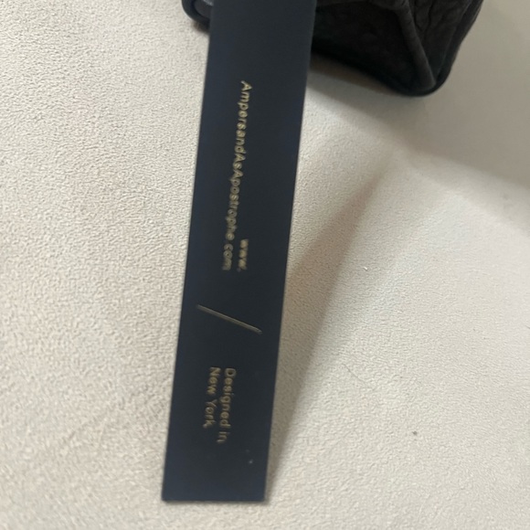 Ampersand As Apostrophe Micro Tote Black Buffalo Textured Bag MSRP$473 SOLD OUT - Picture 5 of 13